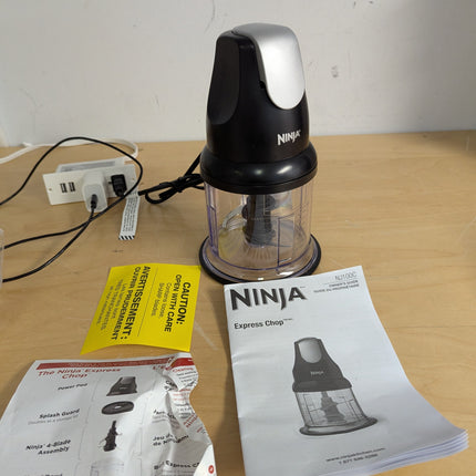 Ninja NJ100C, Express Chop For Chopping, Mincing, and Pureeing, Black, 200W (Can