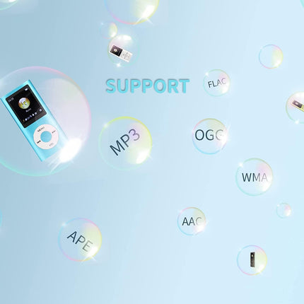 MP3 Player, Portable Lossless Sound Slim MP3 Music Player with Earphone, 1.8 Inc