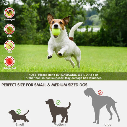 FENTERXY Automatic Dog Ball Thrower with 3 Balls Interactive Tennis Ball Launche