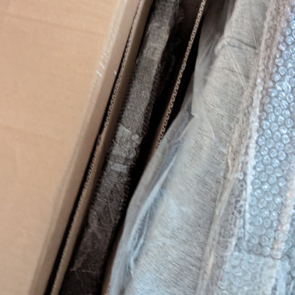 TEWLOSS 26" Swivel Fabric Counter Height Bar Stools, Gray (Set of 2)