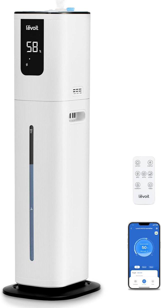 LEVOIT Humidifier for Large Room Bedroom, 10L Smart Cool Mist Humidifiers for Pl