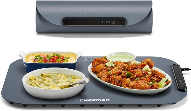 Chefman Roll n’ Go Food Warming Mat, Electric Warming Tray for Buffets, Parties,