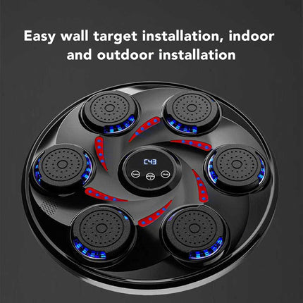 Music Boxing Machine, Wall Mounted Boxing Game with Gloves