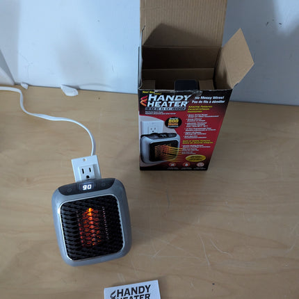 Handy Heater Turbo 800 Plug-In Electric Wall Outlet Space Heater with Adjustable