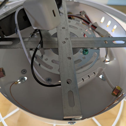 Ceiling Fans with Lights Flush Mount, White Low Profile Modern Ceiling Fan with