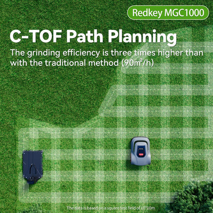 Redkey MGC1000 Robot Lawn Mower for 10800 Sq Ft with 590 ft Boundary Wire, C-ToF Navigation & App Control