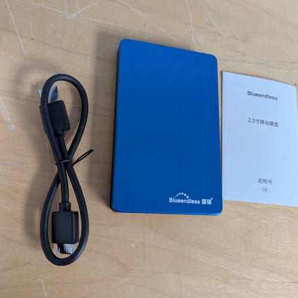 Blueendless Portable External Hard Drive, USB 3.0, Ultra Slim, Compatible with M