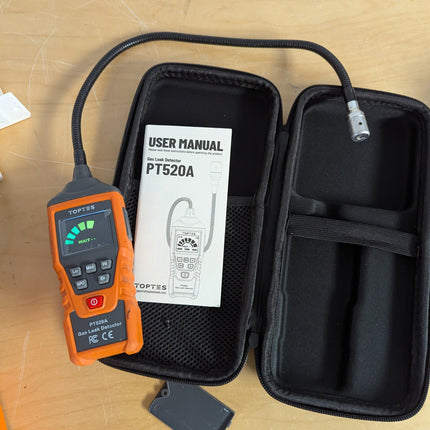 PT520A Natural Gas Detector, Gas Leak Detector with 43.5cm Gooseneck, Locates So