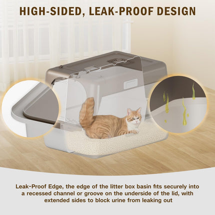 Trivico Cat Litter Box (Brown)