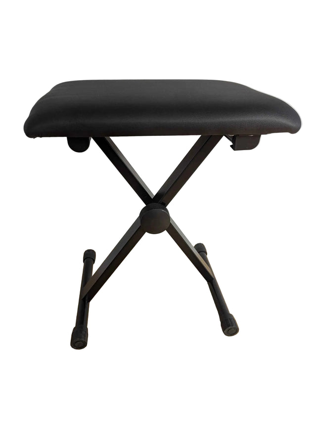 Piano Bench QISUO Piano Bench X-Style Board Bench Adjustable Height, Padded Boar