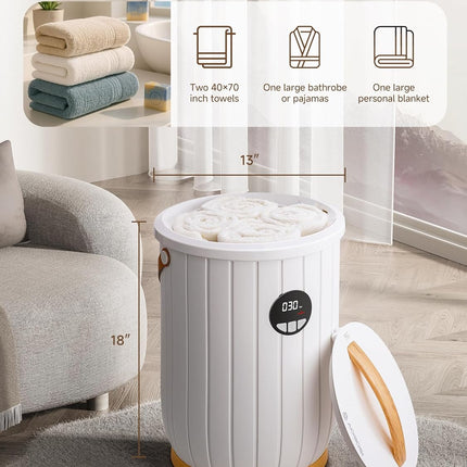 AAOBOSI 20L Towel Warmer for Bathroom - Heated Towel Warmers Bucket, Fits Up to