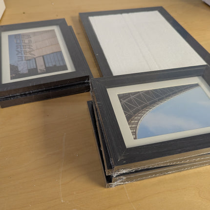 SONGMICS Collage Picture Frames, Set of 7 Photo Frames, Collage Frames, Clear Gl