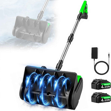 Electric Snow Shovel, 21V Electric Snow Blower with Battery and Charger, 19FT Th