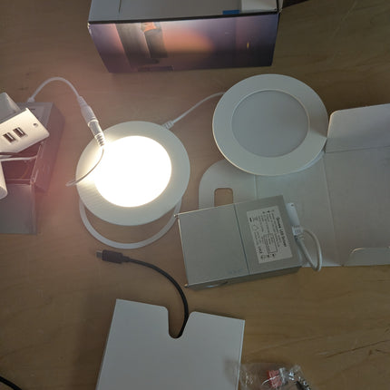 (ONLY 2) Govee 4 Inch Smart Recessed Pot Lights, Wi-Fi & Bluetooth RGBWW Dimmabl