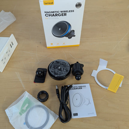 Lamicall for MagSafe Car Mount Charger - [Ultra Magnet] 15W Wireless Car Phone H