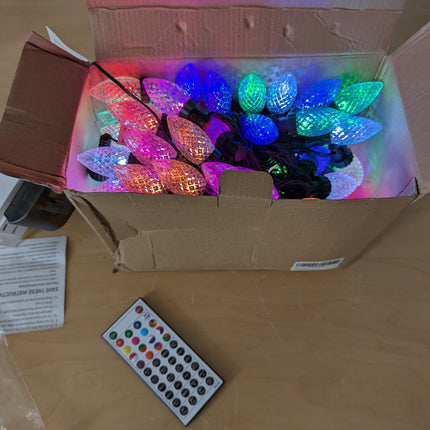 Joomer Christmas String Lights, 65FT 100 LED C9 Color Changing RGB Xmas Tree Lig