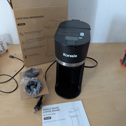 Karosie Single Serve Coffee Maker for K-Cup and Ground Coffee, Fast Brew, 6-12 o