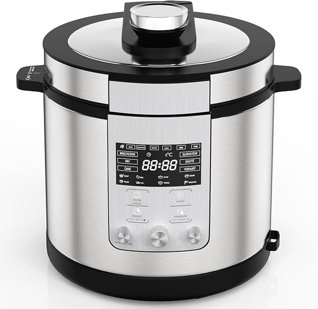 GIHETKUT 14-in-1 Electric Pressure Cooker, 6.3 Quart Multi Cooker, Rice Slow Coo