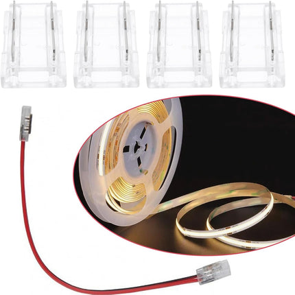 SING F LTD 20Pcs 2-pin COB LED Connectors for 10mm-9 in 1 Strips Tape Light Conn