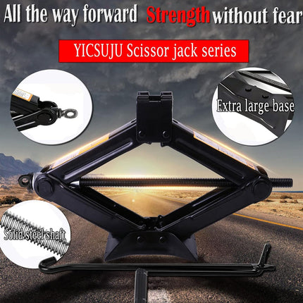 Scissor Jack for Car-3.0Ton(6614lbs) 丨Car Jack Kit-Tire Jack丨Portable,丨deal for