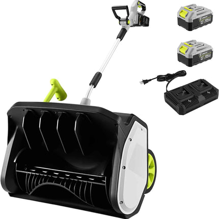 DEKOPRO Cordless Snow Shovel, 40V|17-Inch Cordless Snow Blower，Electric Snow Sho