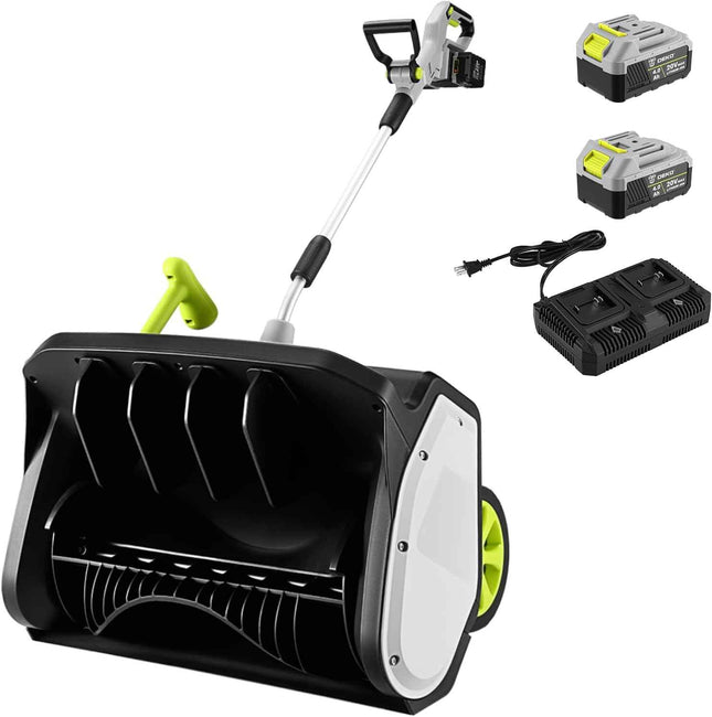 DEKOPRO Cordless Snow Shovel, 40V|17-Inch Cordless Snow Blower，Electric Snow Sho