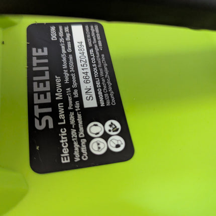 Steelite 13 Inch 1300W Corded Electric Lawn Mower with 30L Bag