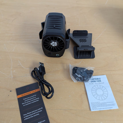 FlarePoint 4-in-1 Portable Fan: Waist/Neck/Desk Multi-Use | 7000RPM Rechargeable