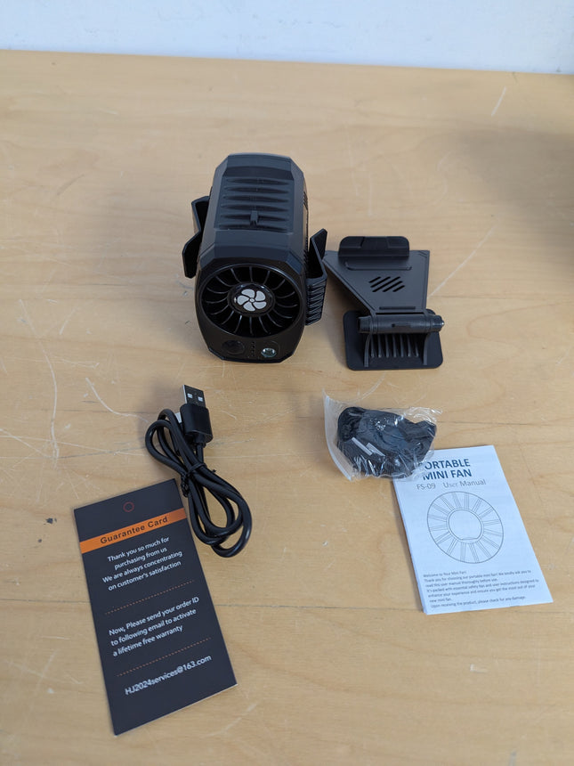 FlarePoint 4-in-1 Portable Fan: Waist/Neck/Desk Multi-Use | 7000RPM Rechargeable