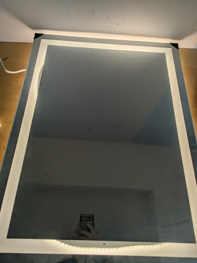 24X32 LED Bathroom Mirror with Lights, Anti-Fog, Dimmable - Lighted Bathroom Van