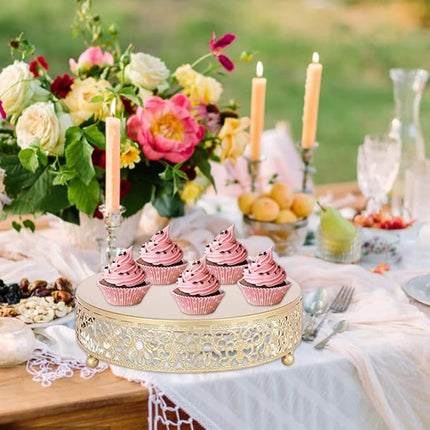 Gold Cake Stand metal Cupcake Display Stand Glossy Metallic Finish Holder for We