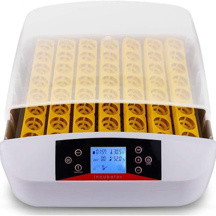 Egg Incubator for Hatching 56 Chicken Eggs Automatic Turning Temperature Humidit