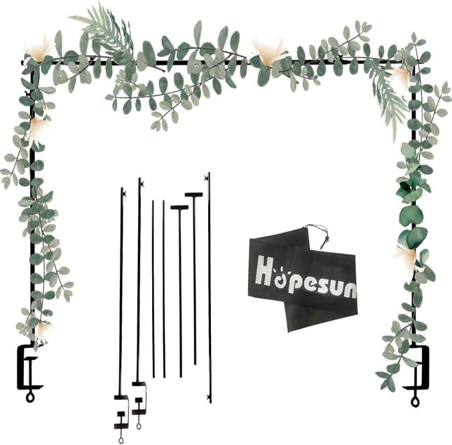 Hopesun Over The Table Rod Stand with Clamps 49-102" Adjustable Metal Balloon Ar