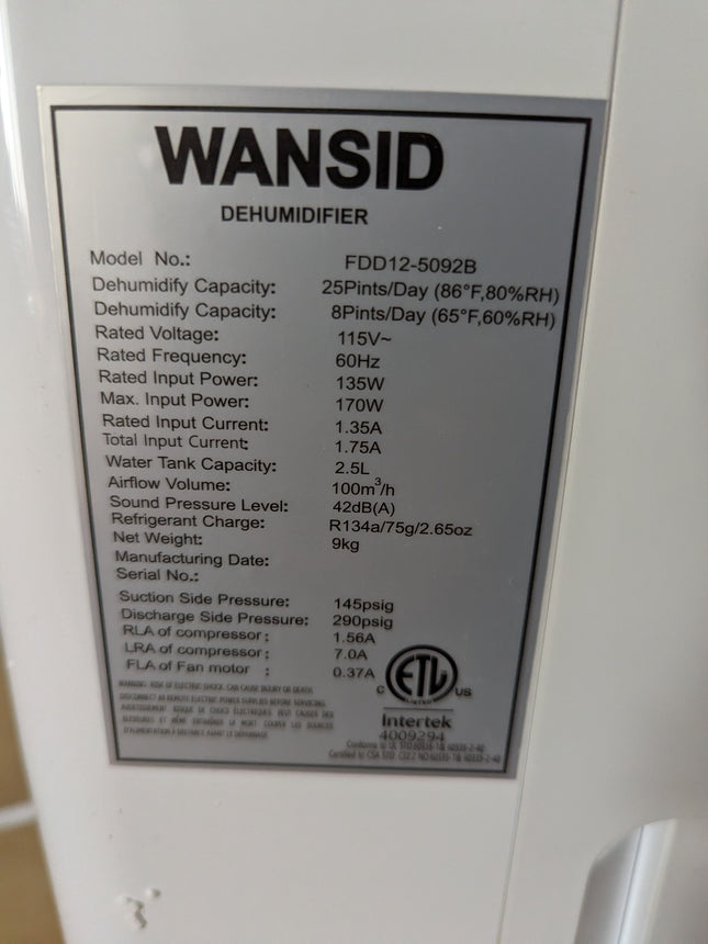 WANSID 2000 Sq.Ft Dehumidifiers with Auto Drain or Manual Drainage,Intelligent H