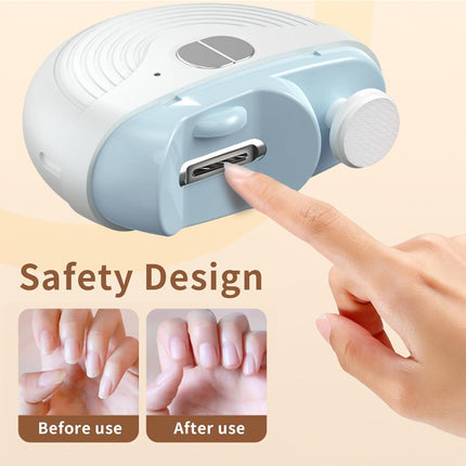 Electric Nail Clipper, 2 in 1 Electric Polishing Automatic Nail Clippers with Na