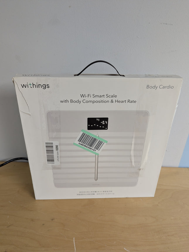 Withings Body Cardio – Premium Wi-Fi Body Composition Smart Scale, Tracks Heart