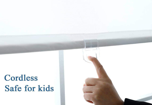Everyday Celebration Roman Shades for Windows, Cordless Room Darkening Roman Win