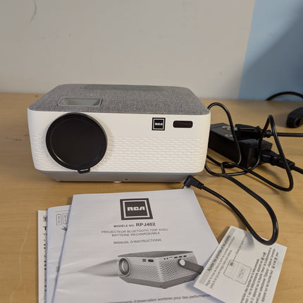 RCA RPJ402 1080P Bluetooth 5.0 Home Theater, Video Projector, LCD Display, HDMI