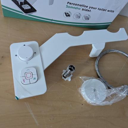 SAMODRA Bidet Attachment Non-Electric Cold Water Bidet Toilet Seat Attachment wi