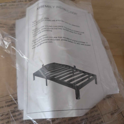 Superay Twin Bed Frame with Mattress Slide Stopper, 18 Inch Metal Platform Bed Frame, Heavy Duty Tall Bed Frame No Box Spring Needed with Large Storage Space, Easy Assembly, Noise Free https://a.co/d/06tf71sS