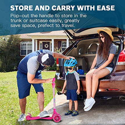 BELEEV A2 Scooters for Kids 3 Wheel Kick Scooter for Toddlers Girls & Boys, Scoo