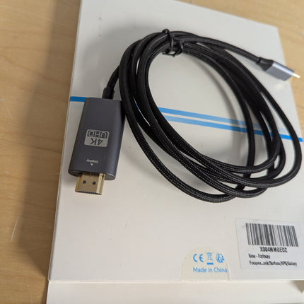 USB C to HDMI Cable, USB Type-C to HDMI Cable Thunderbolt 4/3 Port 4K for iPhone