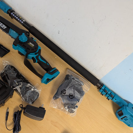 SEESII 2-in-1 Cordless 8 Inch Pole Saw & Mini Chainsaw with 2 Batteries