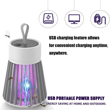 2025 New Mosquito Zapper, 2 in 1 Portable Cordless Camping Lamp, Mute and USB Ch