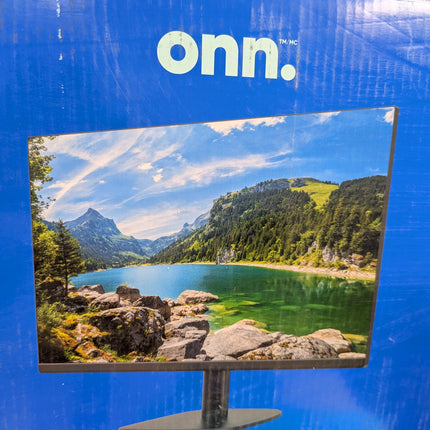 onn. 22 in/55.9 cm FHD 1080p 100Hz LED Bezel-less Monitor, 100140681, Adaptive S