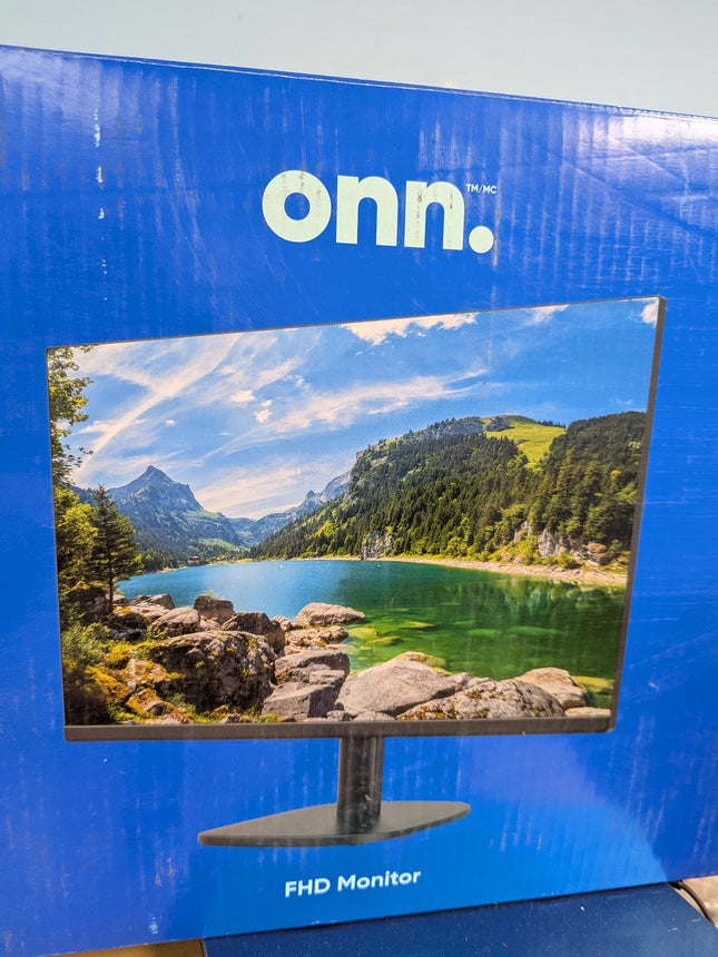 onn. 22 in/55.9 cm FHD 1080p 100Hz LED Bezel-less Monitor, 100140681, Adaptive S