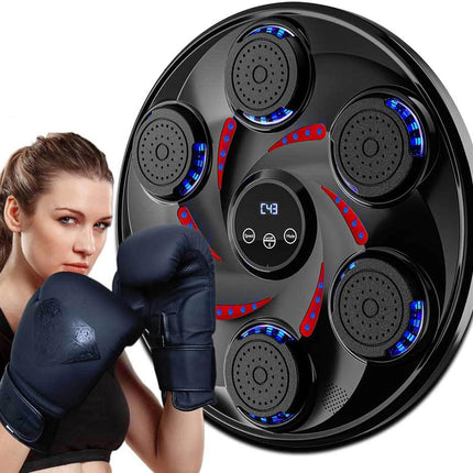 Music Boxing Machine, Wall Mounted Boxing Game with Gloves