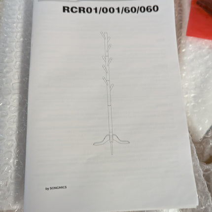 VASAGLE Solid Wood Coat Rack, Free Standing Tree-Shaped Coat Rack with 8 Hooks,