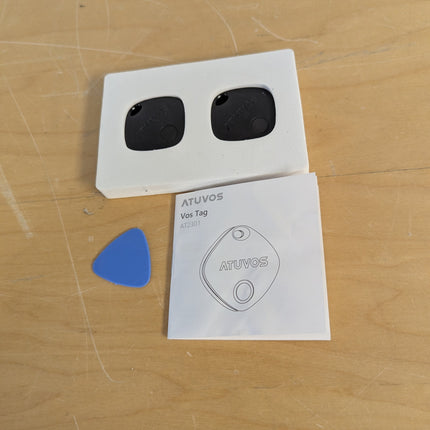 ATUVOS Air Tracker Tag 2 Pack, Luggage Tracker Key Finder Work with Apple Find M