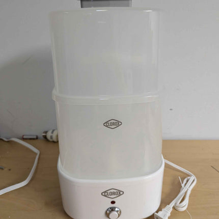 Clorox 2-Tier Electric Steam Sanitizer for Kitchen Utensils, Cleaning Sponges, B